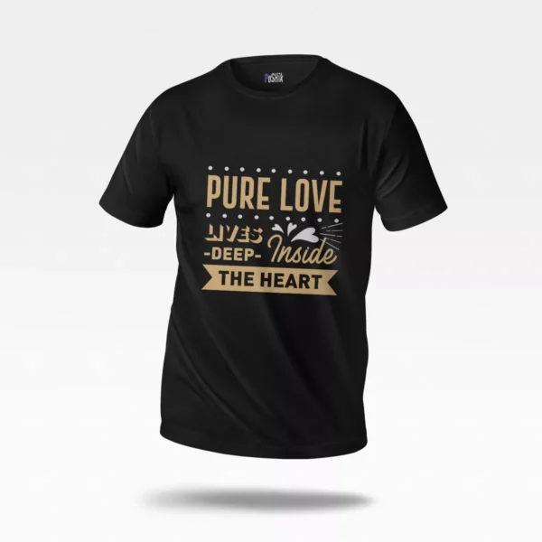 تیشرت عاشقانه طرح Pure Love