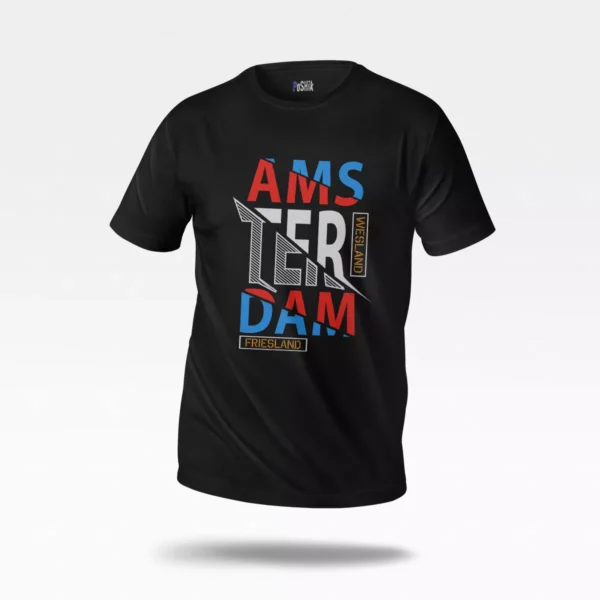 تیشرت تایپوگرافی Amsterdam Friesland