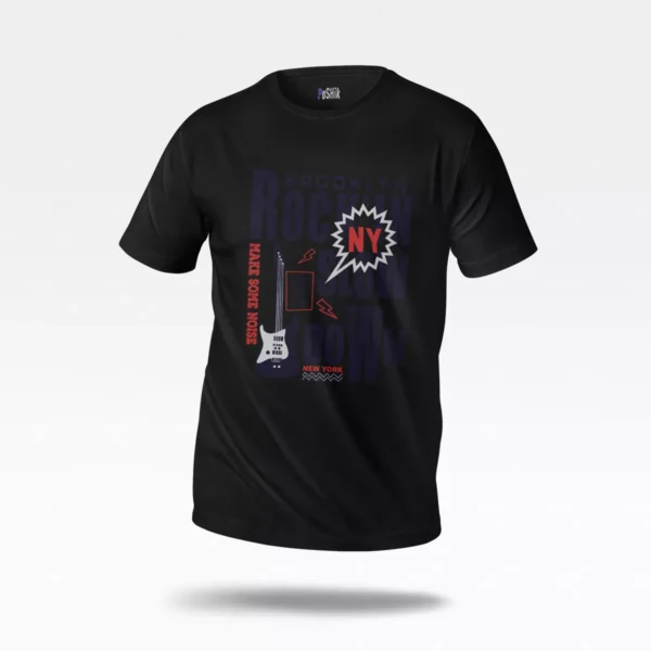 تیشرت طرح Brooklyn Rock N Roll