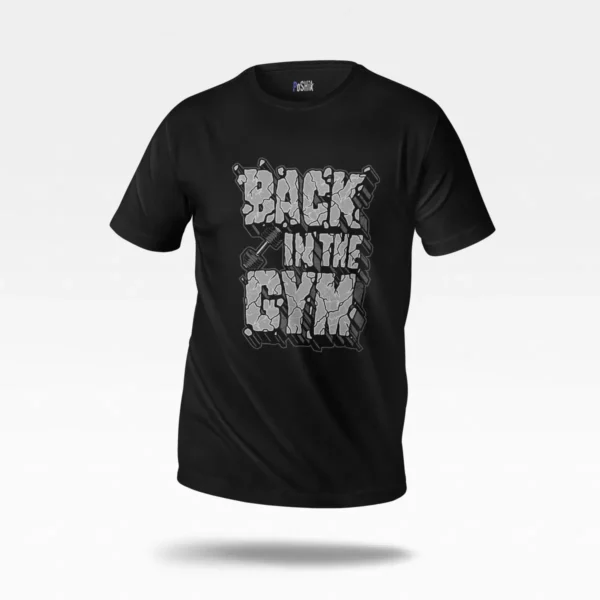 تیشرت بدنسازی طرح Back in the Gym