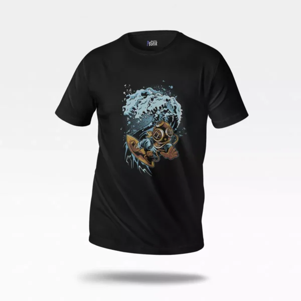 تیشرت غواص طرح موج‌سواری (Diver Surfer)