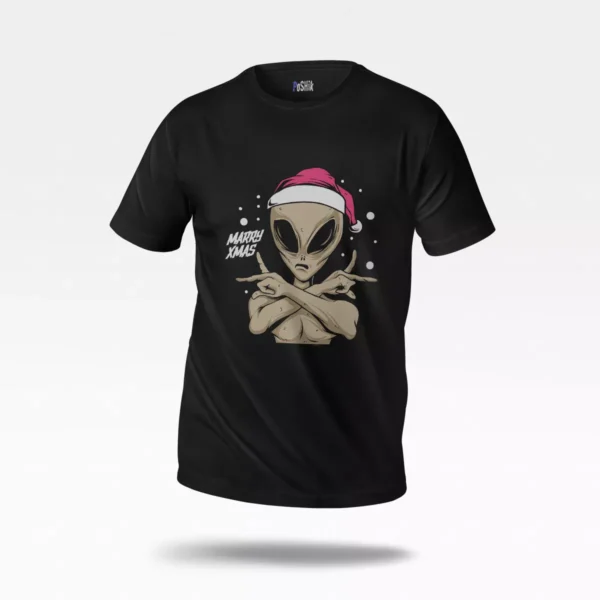 تیشرت بیگانه طرح کریسمس (Alien)