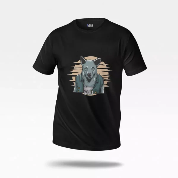 تیشرت گرگ طرح ژاکت (Wolf)
