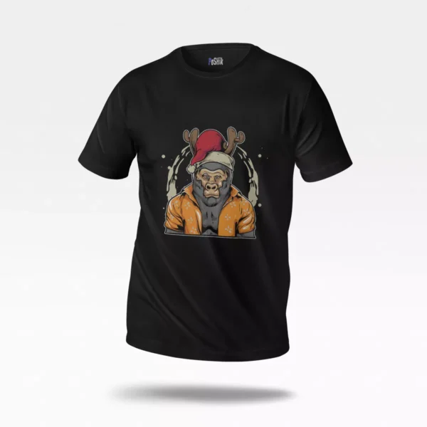 تیشرت گوریل طرح کریسمس (Christmas Gorilla)
