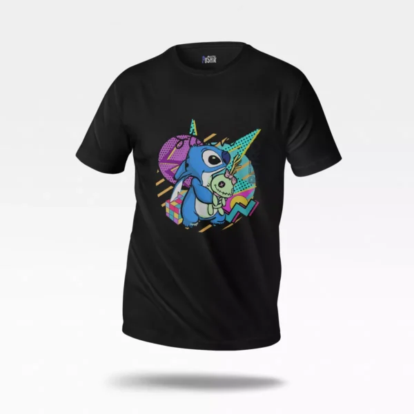 تیشرت دیزنی طرح استیچ رنگی (Stitch)