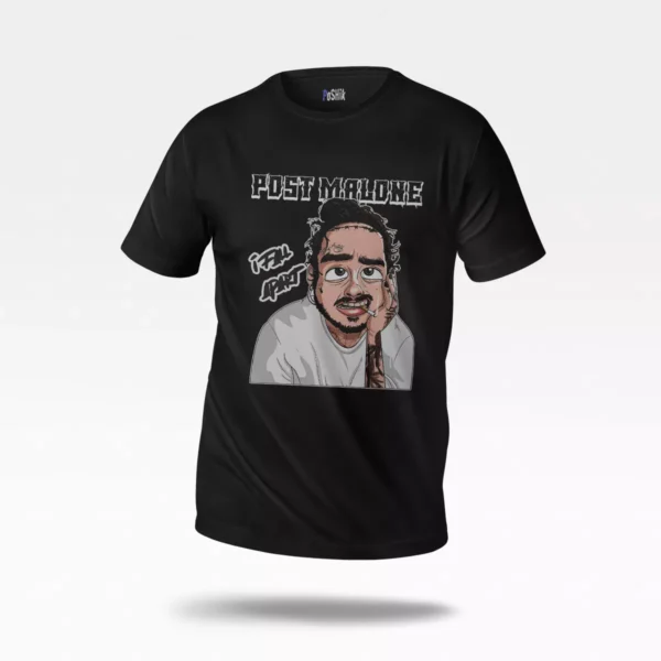 تیشرت پست مالون طرح کارتونی (Post Malone)