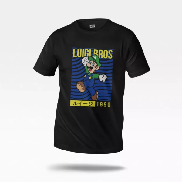 تیشرت سوپر ماریو طرح لوئیجی بروز (Luigi Bros)