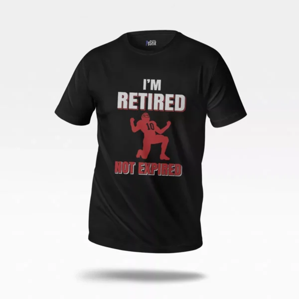تیشرت فوتبال آمریکایی طرح I'm Retired Not Expired