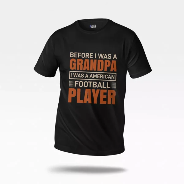 تیشرت پدربزرگ طرح فوتبال آمریکایی (Grandpa Player)
