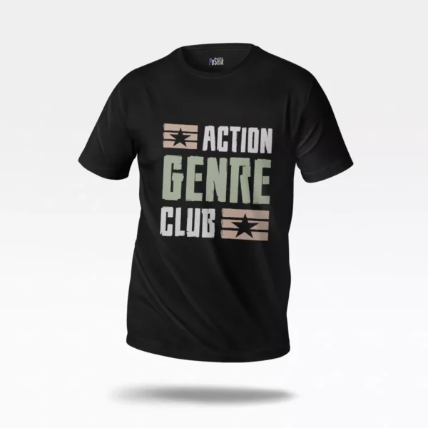 تیشرت طرح Action Genre Club