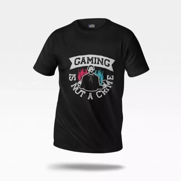 تیشرت گیمینگ طرح Gaming Is Not a Crime