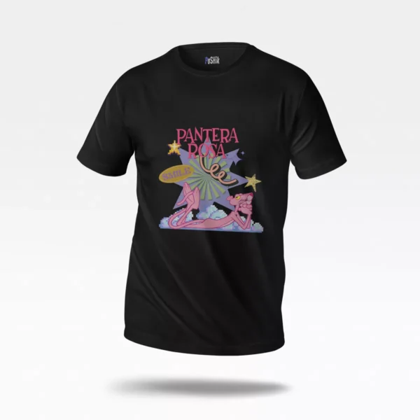 تیشرت پلنگ صورتی طرح Pantera Rosa
