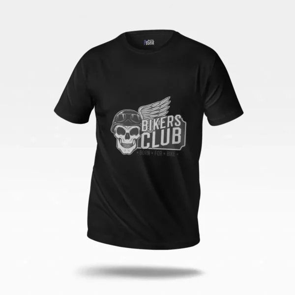 تیشرت جمجمه طرح کلوب موتور سواران (Bikers Club)