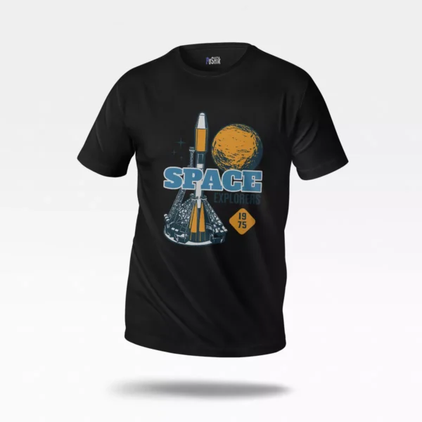 تیشرت فضایی طرح Space Explorers (موشک)