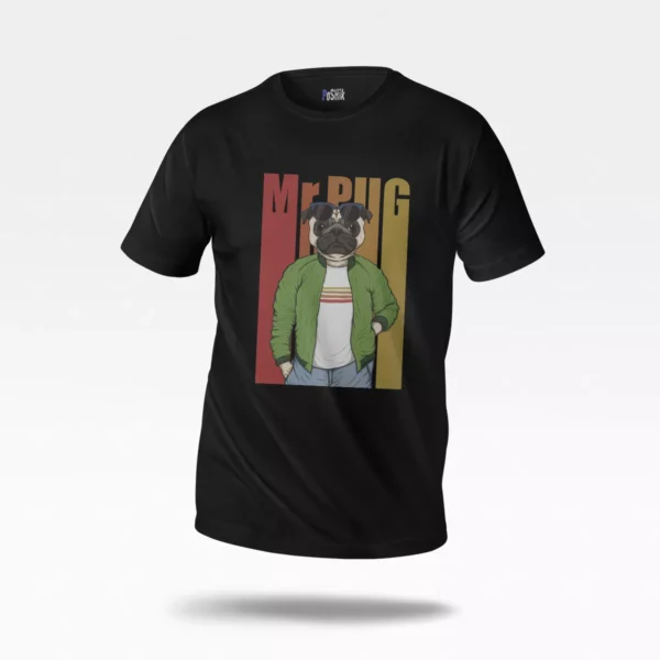 تیشرت سگ پاگ طرح Mr Pug