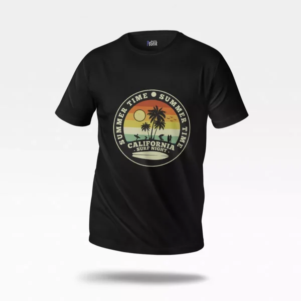 تیشرت تایپوگرافی California Surf Night