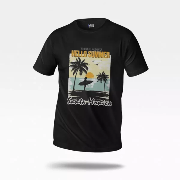 تیشرت طرح Hello Summer Santa Monica