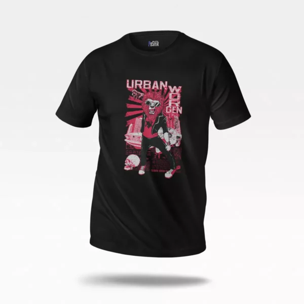 تیشرت شیر طرح خیابانی (Urban Lion)