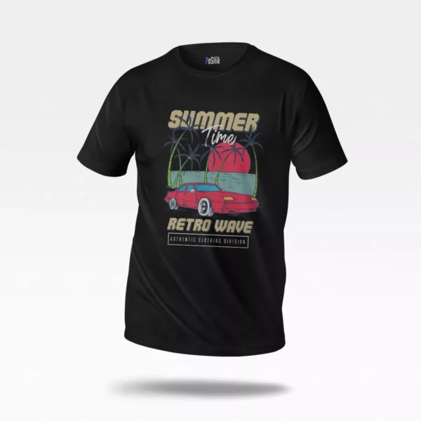 تیشرت رترو طرح Summer Time Retro Wave