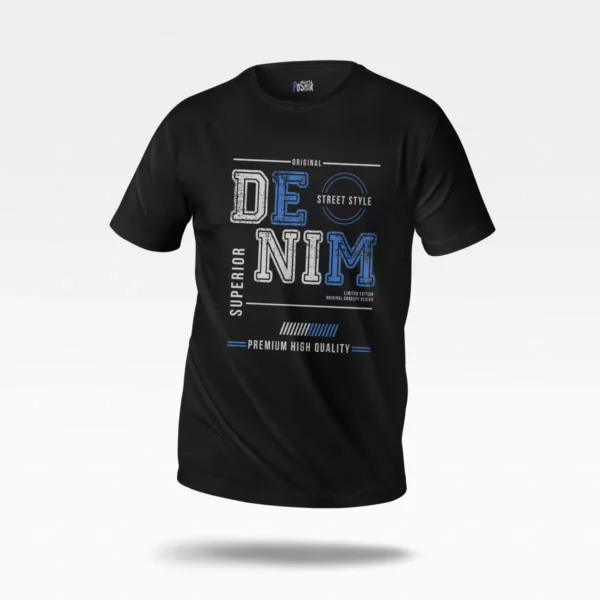 تیشرت نوشته Denim طرح استریت استایل
