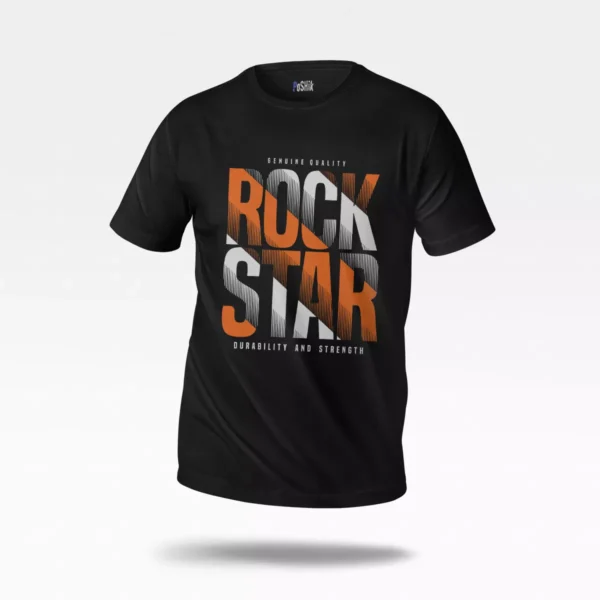 تیشرت نوشته Rock Star طرح تایپوگرافی
