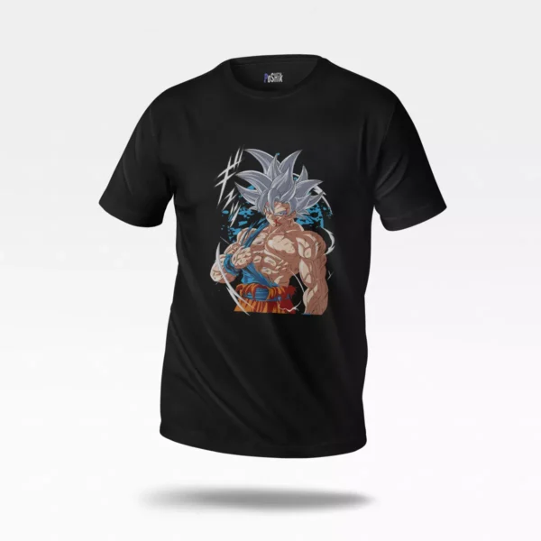 تیشرت انیمه دراگون بال طرح گوکو اولترا اینستینکت (Ultra Instinct Goku)