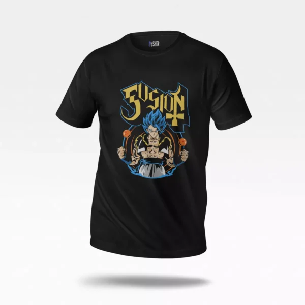 تیشرت انیمه دراگون بال طرح گوگیتا Fusion (Gogeta)