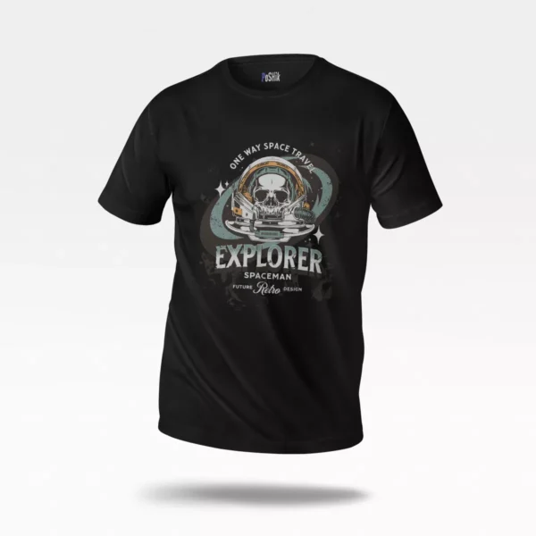 تیشرت فضانورد طرح جمجمه اسپیس‌من (Space Explorer)