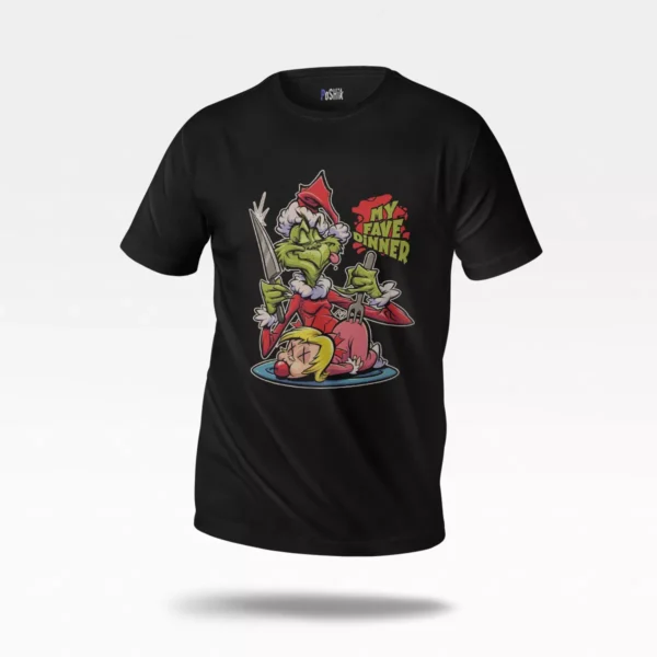 تیشرت گرینچ طرح My Fave Dinner (Grinch)
