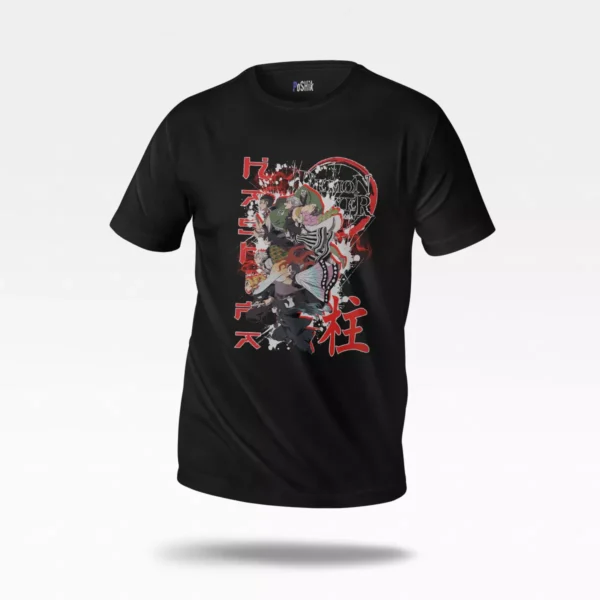 تیشرت شیطان‌کش طرح کلاژ (Demon Slayer)