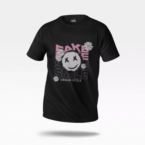 تیشرت طرح Fake Smile