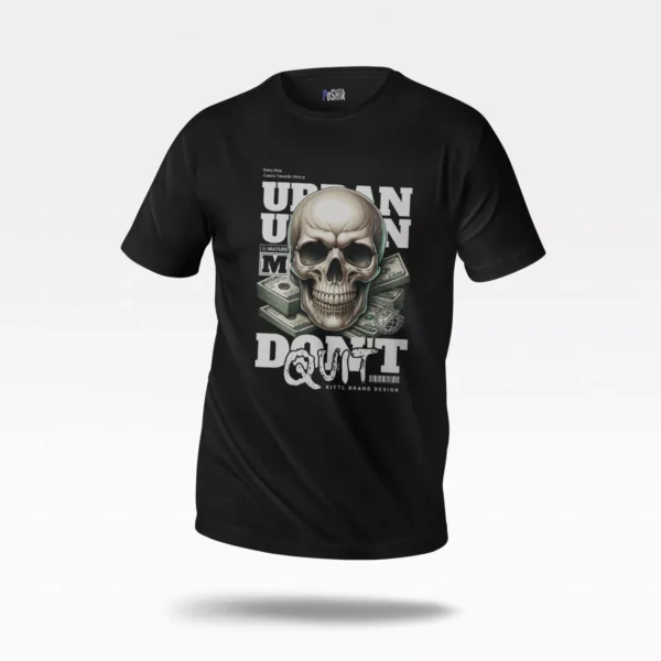 تیشرت جمجمه و پول طرح Don’t Quit