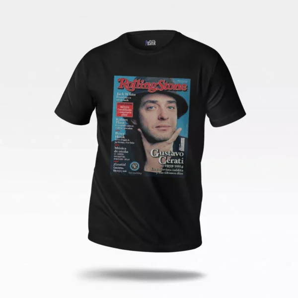 تیشرت طرح مجله Rolling Stone گوستاوو سرآتی (Gustavo Cerati)