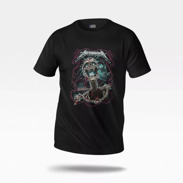 تیشرت متالیکا طرح جمجمه متال (Metallica)