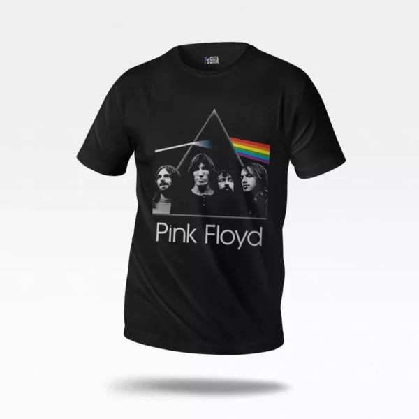 تیشرت پینک فلوید طرح گروه و منشور (Pink Floyd)