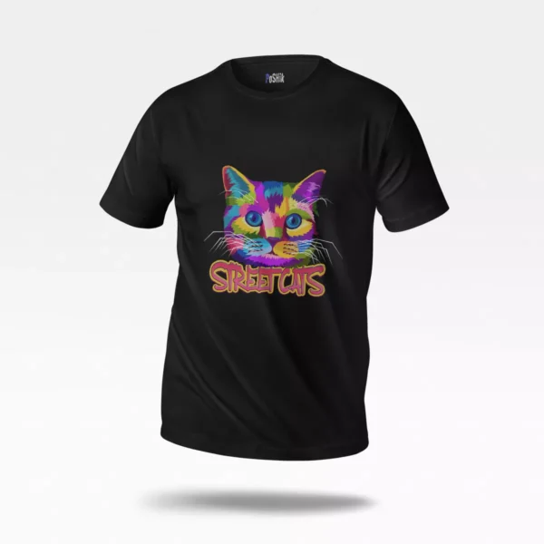 تیشرت گربه رنگین‌کمان (Rainbow Cat)