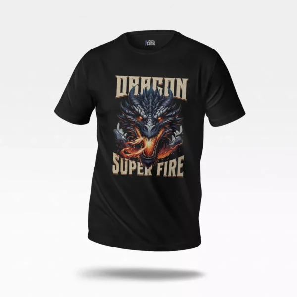تیشرت اژدها طرح Dragon Super Fire