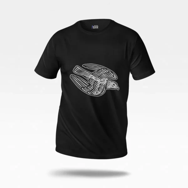 تیشرت کبوتر طرح سیاه‌سفید (Pigeon)