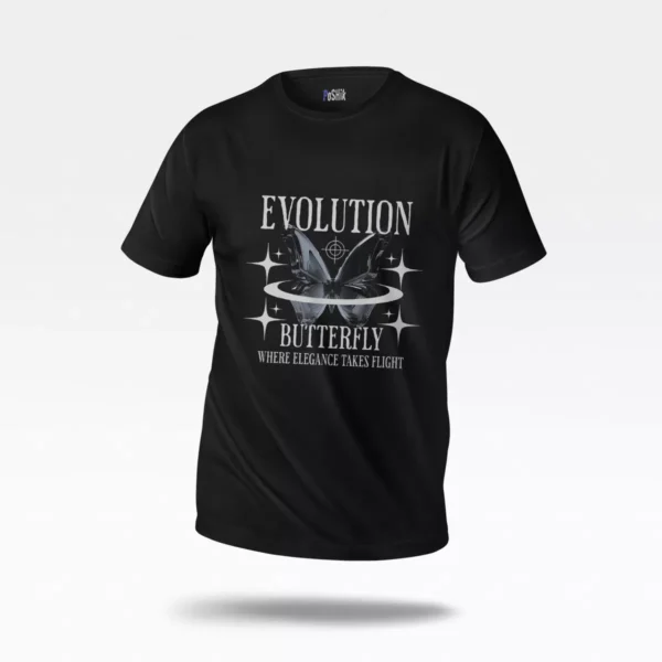 تیشرت پروانه طرح Evolution Butterfly