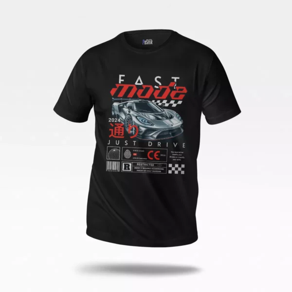 تیشرت طرح ماشین اسپرت Fast Mode Just Drive