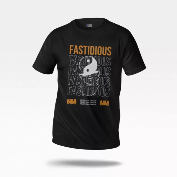 تیشرت تایپوگرافی Fastidious با نماد یین یانگ