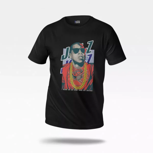 تیشرت جی زی طرح پرتره رپر (Jay-Z)