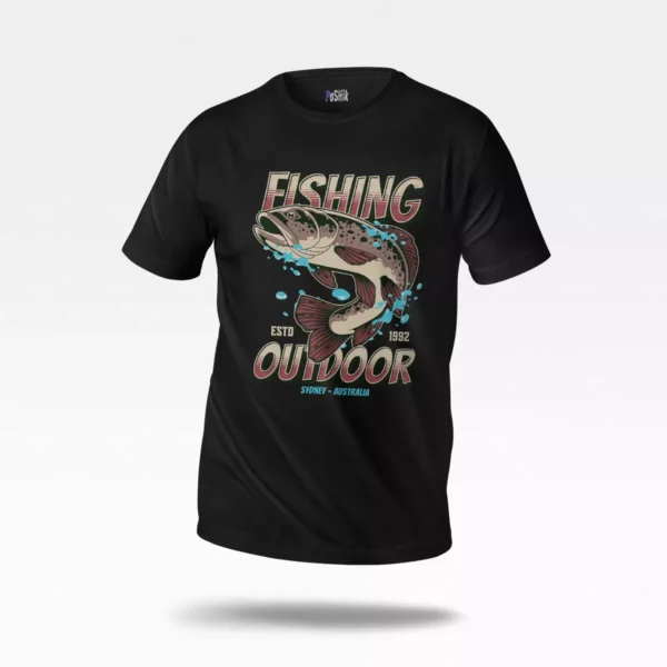 تیشرت ماهی طرح Fishing Outdoor