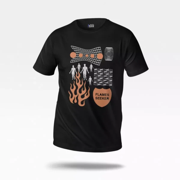 تیشرت طرح Flames Seeker