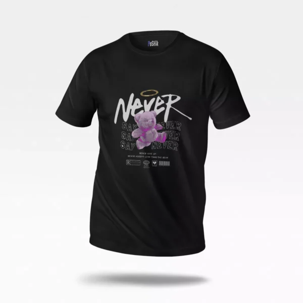 تیشرت خرس تدی طرح Never Say Never