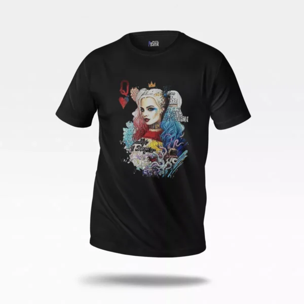تیشرت ملکه قلب‌ها طرح پوکر (Queen of Hearts)