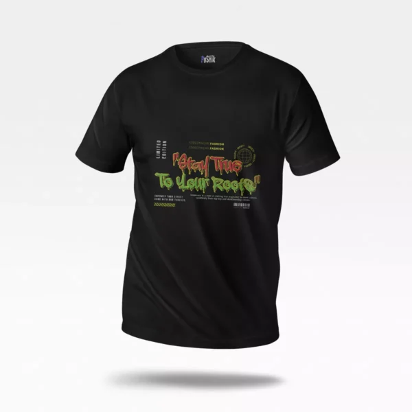 تیشرت استریت‌ویر طرح Stay True To Your Roots