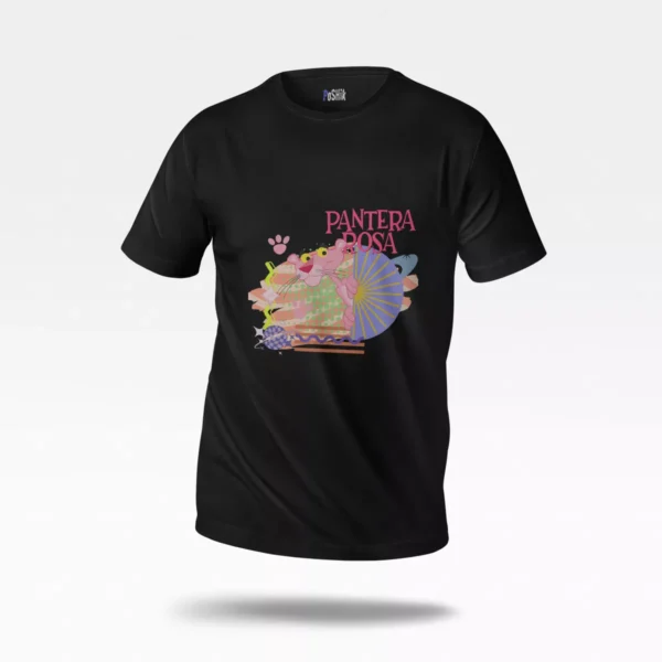 تیشرت پلنگ صورتی طرح Pantera Rosa