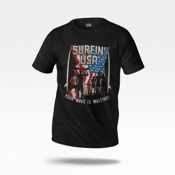 تیشرت موج‌سواری طرح Surfin USA