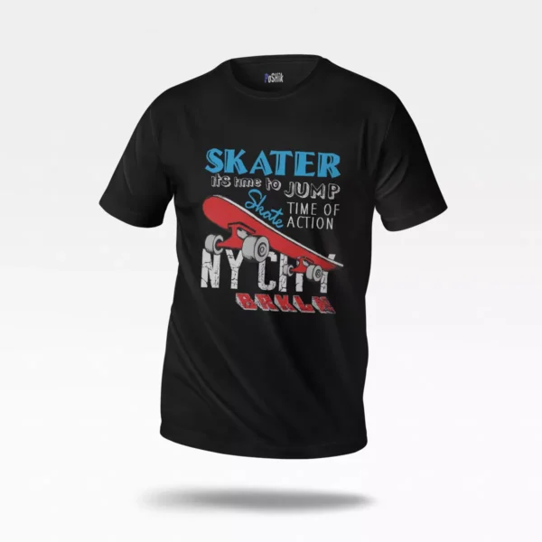 تیشرت اسکیت‌برد طرح Skater Action